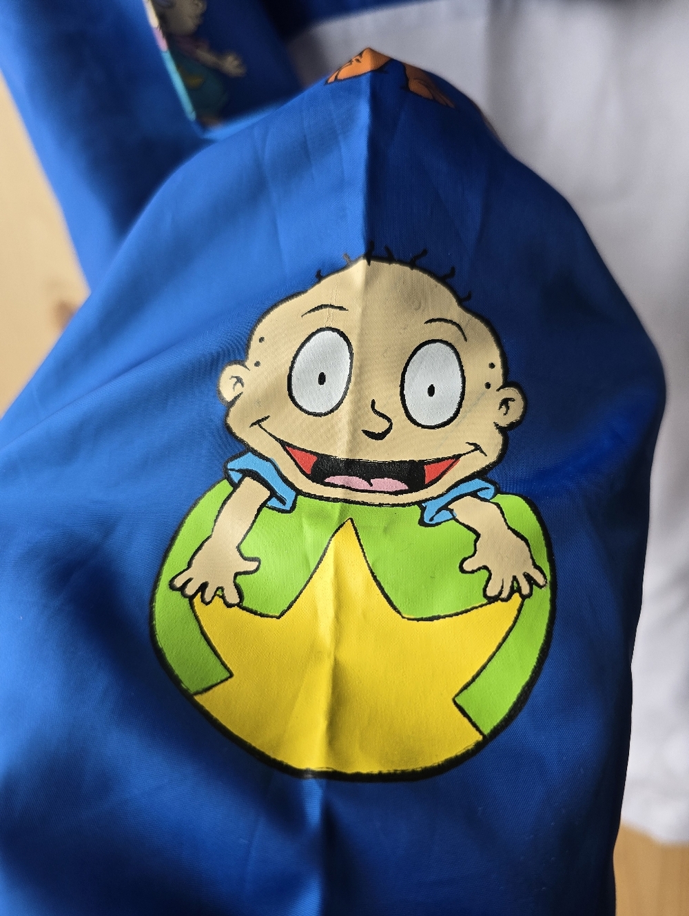 Nickelodeon Rugrats Pullover Windbreaker Cartoon Jacket Blue White Mens Medium - Picture 10 of 13